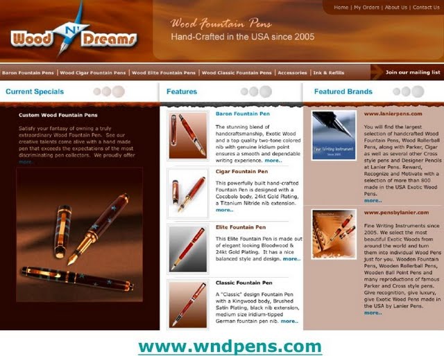 Wood n' Dreams website