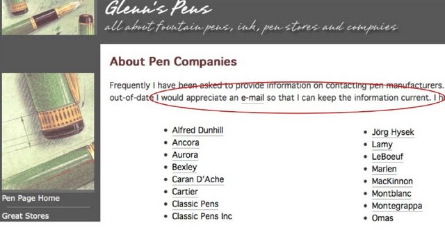About Pen Companies