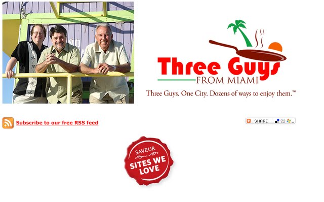 Three Guys from Miami website