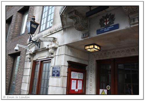 Police station at site of Old Saracen's Head Inn