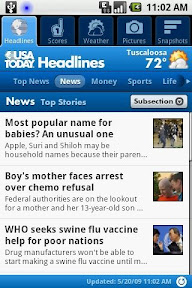 USA Today app for Android
