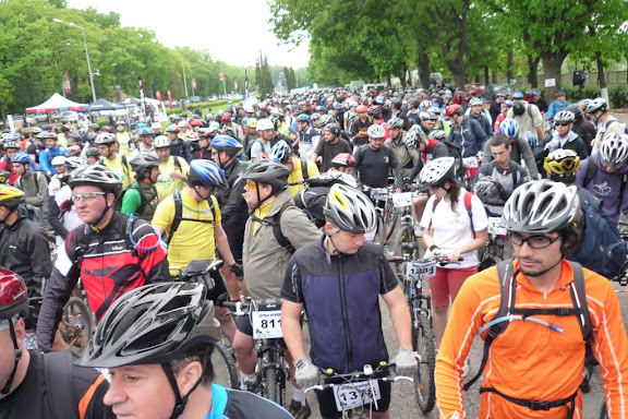 ... si in spatele meu la start