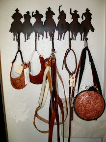 Hand tooled leather item's for the trail ride
