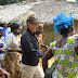 Pam with the Women of Jalay's Town.jpg, Sinoe County Trip February 2009