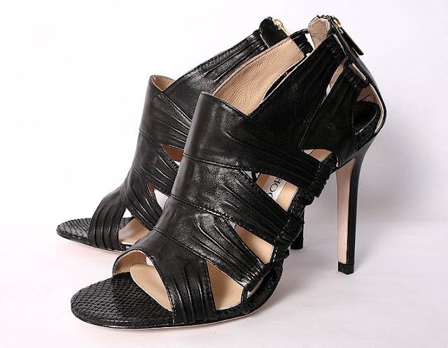 Charming Leather High Heel Sandal