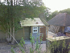 After a week or two the customer decided instead of hiring an outside loo he wanted us to build one which was a very good idea, economic and cheaper.