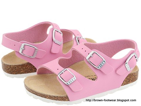 Brown footwear:K85523