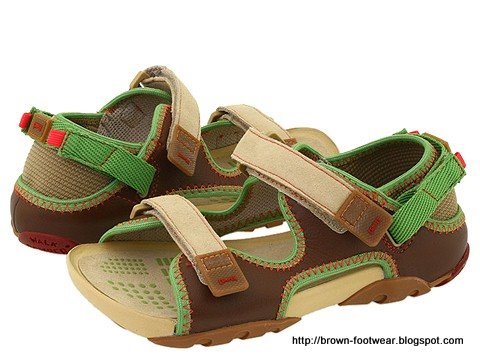 Brown footwear:K85651