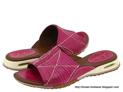 Brown footwear:PT85615