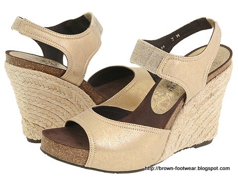 Brown footwear:K343-85449