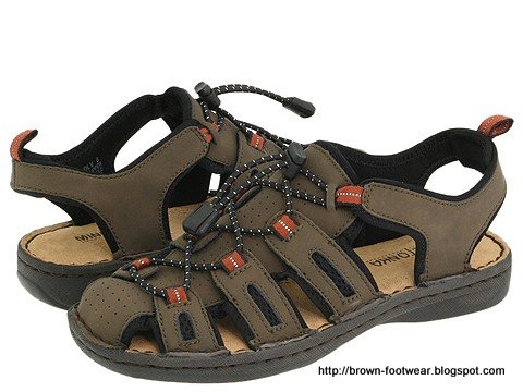 Brown footwear:ES-85417