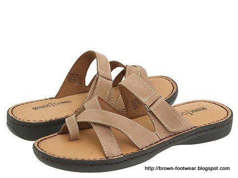 Brown footwear:D504-85401