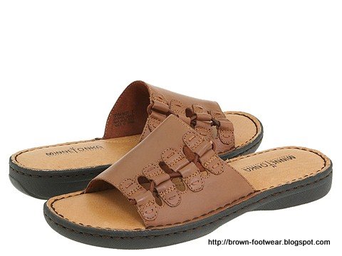 Brown footwear:W932-85368