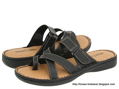 Brown footwear:V130-85346