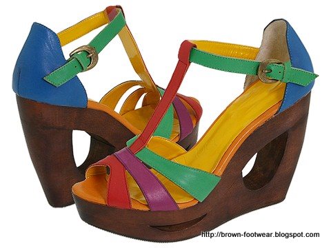 Brown footwear:1257DK-(85157)
