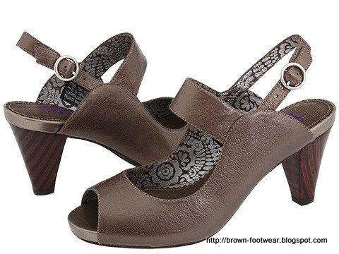 Brown footwear:footwear-85024
