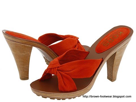 Brown footwear:footwear-85001