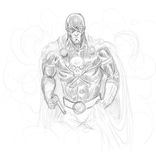 Black Terror Pencil Sketch