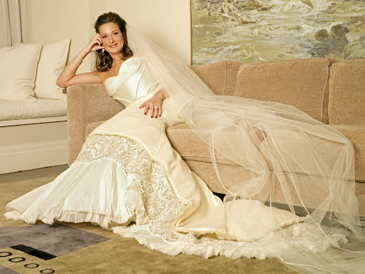 Wedding Gown With Sexy Model