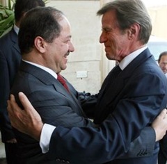 Mesut Barzani_Bernard Kouchner