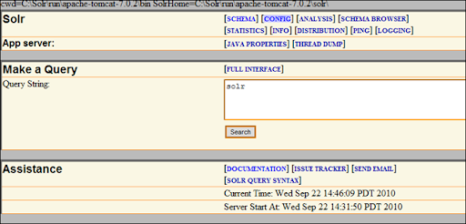 the solr 1.4 and tomcat 7.