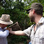 Which he unceremoniously plunged my finger in to. No stings, great honey. Pooh.