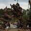 Big archway made out of a tree