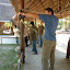 Steve trying to win a bottle of wine.  He was the best there but the bows were rigged :o)