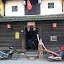 Lynett outside an old merchant house of Hoi An, Tan Ky, home to seven generations of the same family.