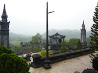 Two more stupas, this time with minarets, embellishing the mausoleum's silhouette.