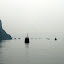 Looking out at the herd of junk boats heading out to sea...