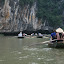 Entering the first of the three grottos of Tam Coc.