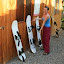 Later that day we were off buggying and boarding. Here we have Lynette showing off Huacachina's finest planks of wood... oh you mean these are SANDboards?