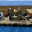 Here they are constructing a new boat for use on the waters.