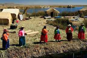 Finally, our destination, Isla Uros Manco Papac.
