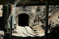 One of the many entrances to the mines, where about 6,000 people work daily.