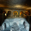 This is an unfinished cave, which helps to illustrate the excavation process used two thousand years ago.