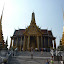 Looking at the entrance to Prasat Phra Dhepbidorn (The Royal Pantheon), where resides the famous Emerald Buddha.
