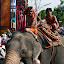 The local tribesman in hunter garb; the Elephant Roundup has progressively increased in size as the commercial need for elephants has declined.