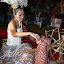 This lady remained a fixed statue on the catwalk throughout the entire show...