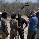 ©Sue Flood: Filming in Hwange National Park, Zimbabwe. Karen Partridge Directing &ndash; 21-Oct-2007