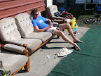 We were a bit slow the next day on the clean up, damn that sun was hot