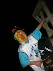 Yep, he actually rode the box with the mask
