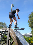 Rob honing his skills for the evening ahead