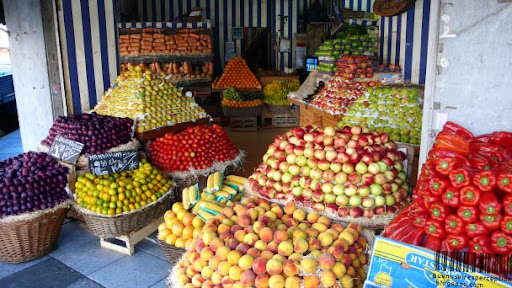 Panache Of Vegetables. Fruit and Vegetable Store with