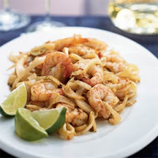 Shrimp and Fennel in Hot Garlic Sauce