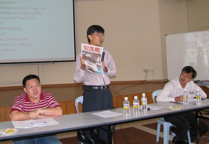 giving talk