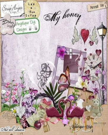 Photoshop: Scrap-set - My Honey nicegfx.com