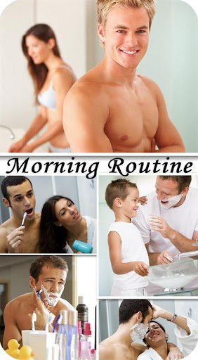 Stock Photo: Morning routine