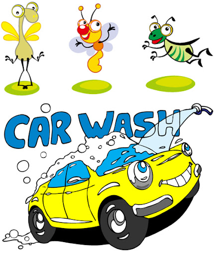 Car Wash and Insects Vector nicegfx.com